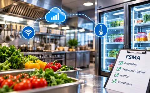 Restaurant Temperature Monitoring Systems: How IoT Ensures Food Safety & FSMA Compliance